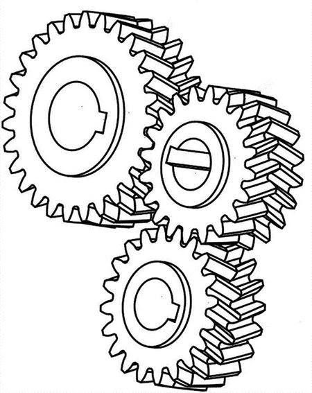 Herringbom gear( double helical gear)
